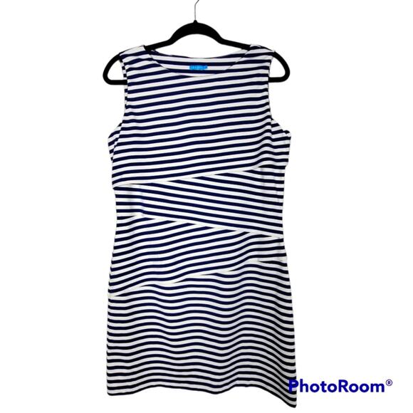 J. McLaughlin Dresses & Skirts - J. Mclaughlin Navy White Nicola Dress SZ L